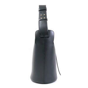 Burberry Bag Shoulder Bucket Leather Black